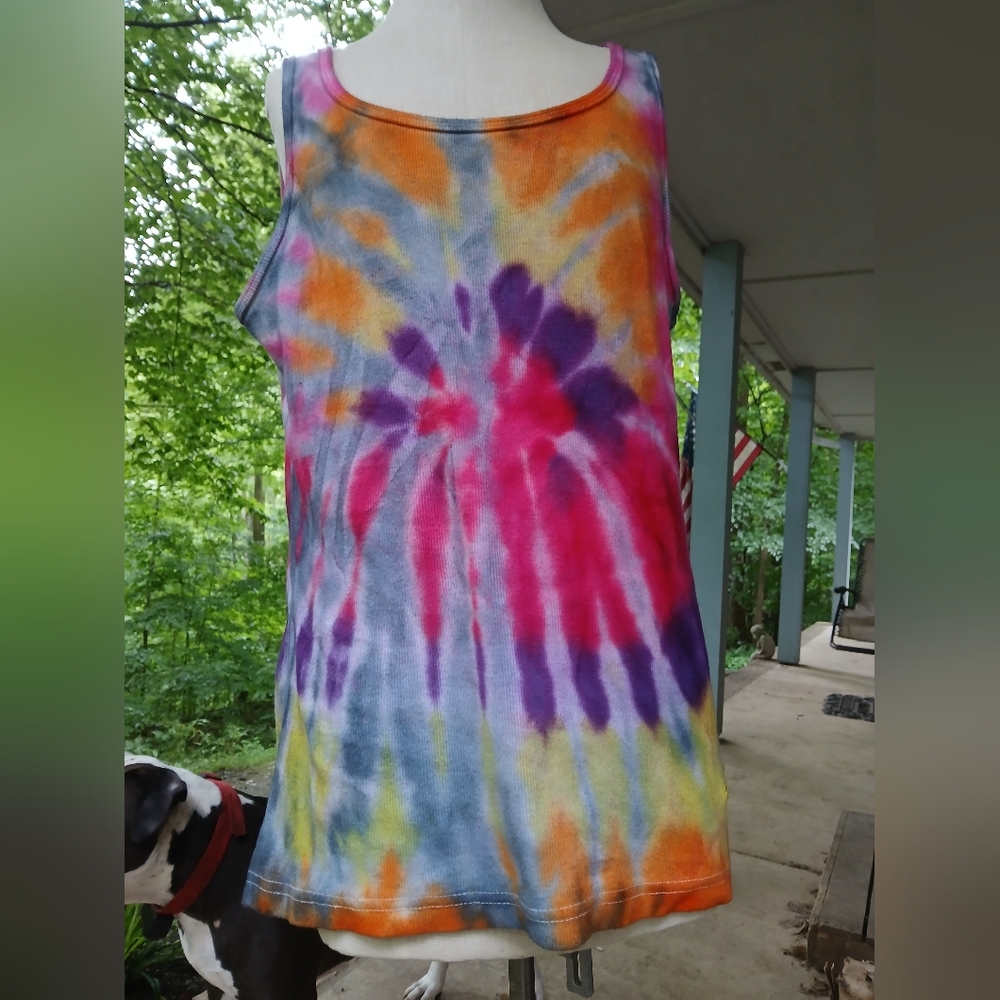 Colorful Tie-Dye Tank‎ Top Women's Sz.M.